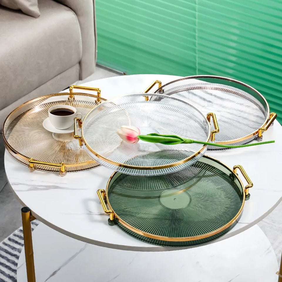 Bandeja Acrílica Redonda Minimalista