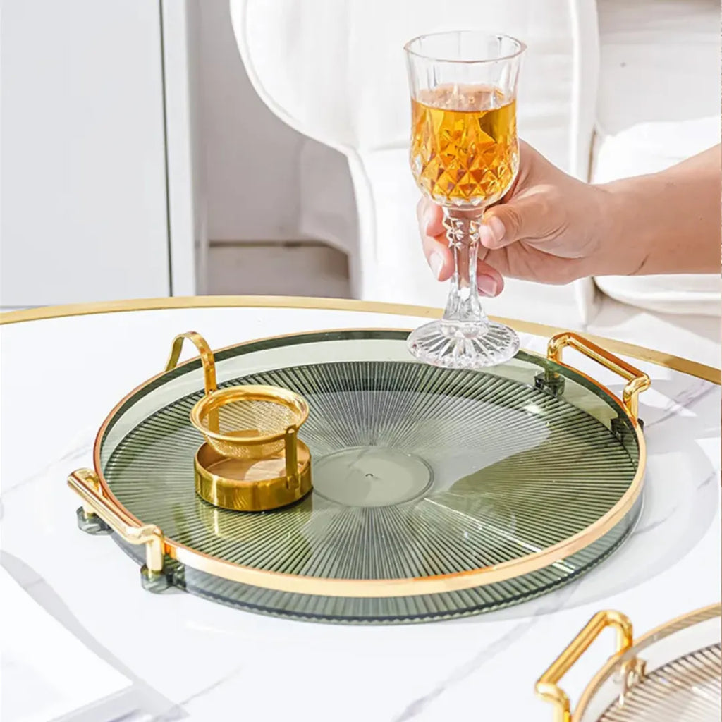 Bandeja Acrílica Redonda Minimalista