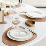 Jogo Americano Couro Sintético Luxo – Kit 6 Unidades