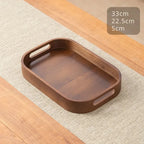 Bandeja de Madeira Minimalista de Bambu