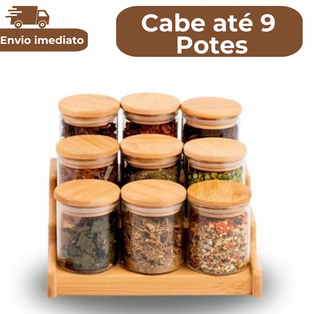 Rack de Bambu Organizadores Retrátil e Fixo 3 Níveis