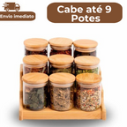 Rack de Bambu Organizadores Retrátil e Fixo 3 Níveis