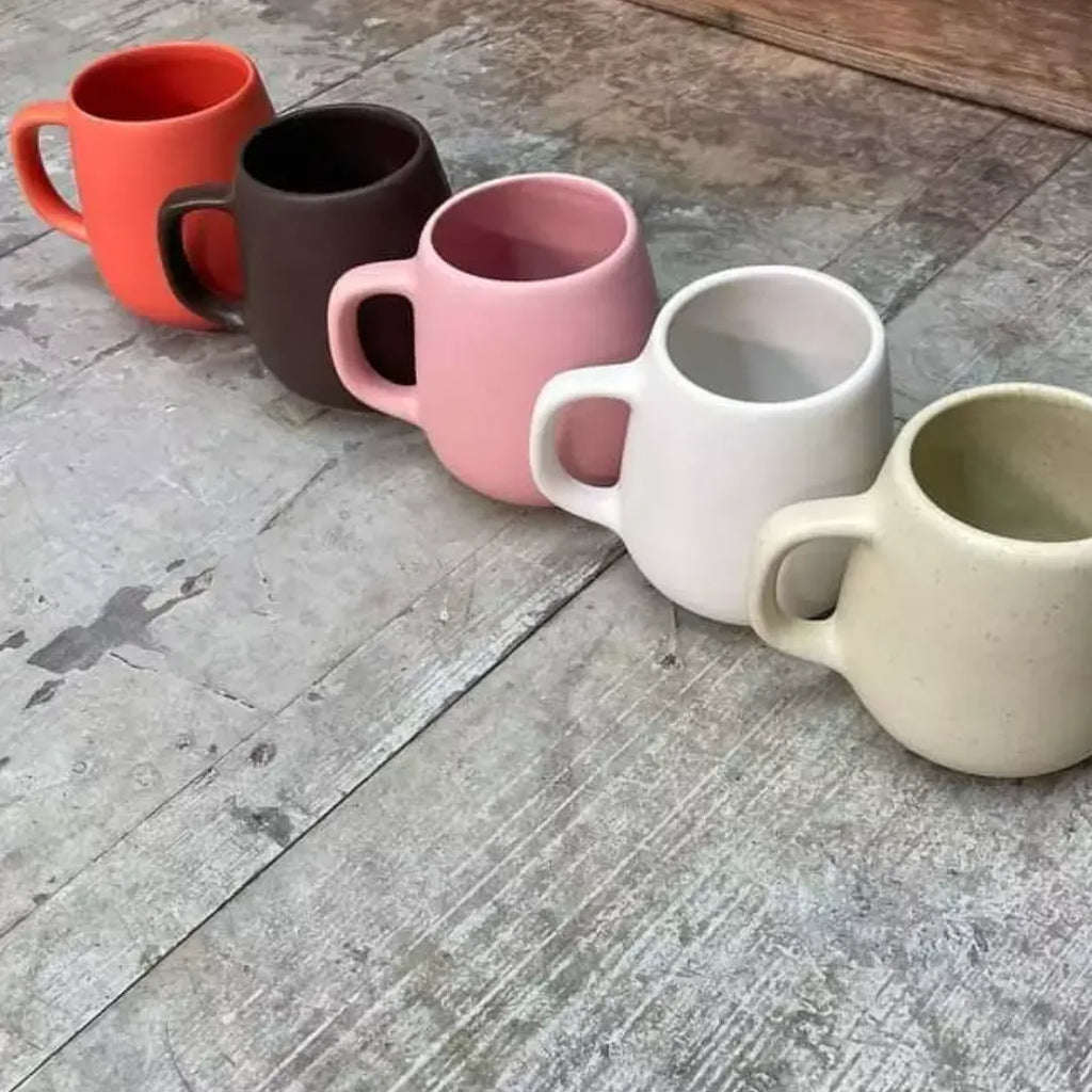 Canecas Bojudas 260ml em Porcelana  2 Peças