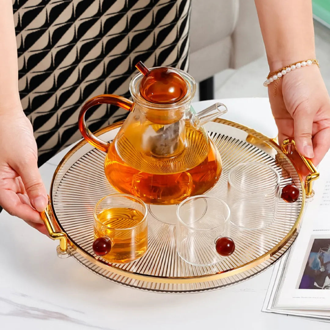 Bandeja Acrílica Redonda Minimalista