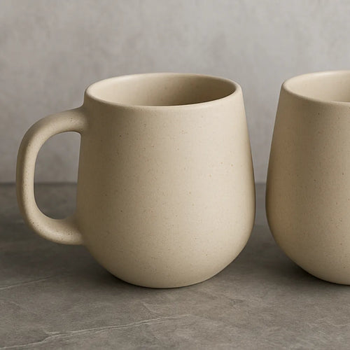 Canecas Bojudas 260ml em Porcelana  2 Peças