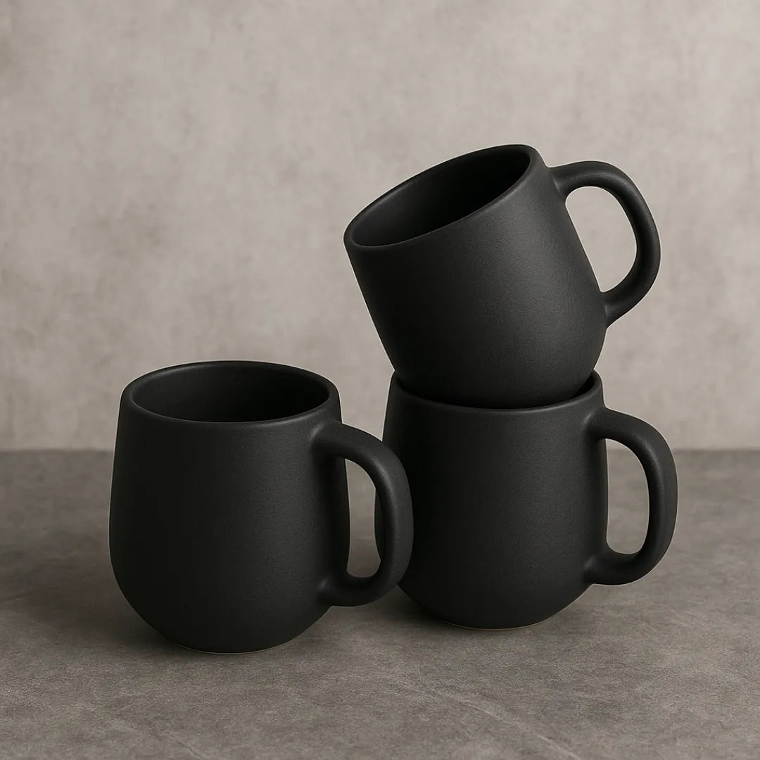 Canecas Bojudas 260ml em Porcelana  2 Peças