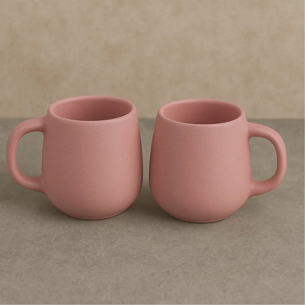 Canecas Bojudas 260ml em Porcelana  2 Peças