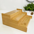 Rack de Bambu Organizadores Retrátil e Fixo 3 Níveis