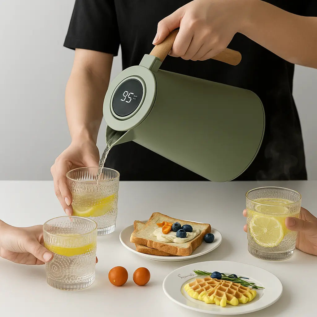 Garrafa Térmica 1 Litro com Termômetro Digital