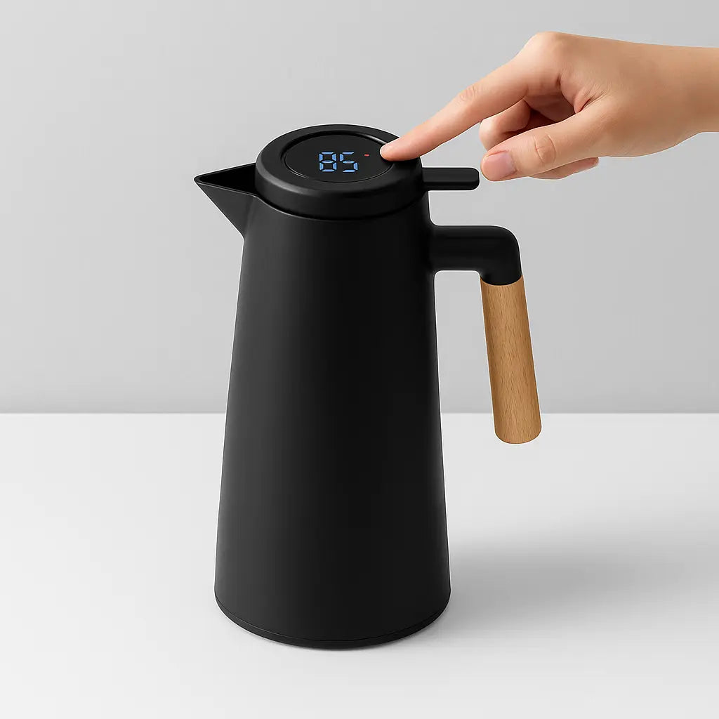 Garrafa Térmica 1 Litro com Termômetro Digital