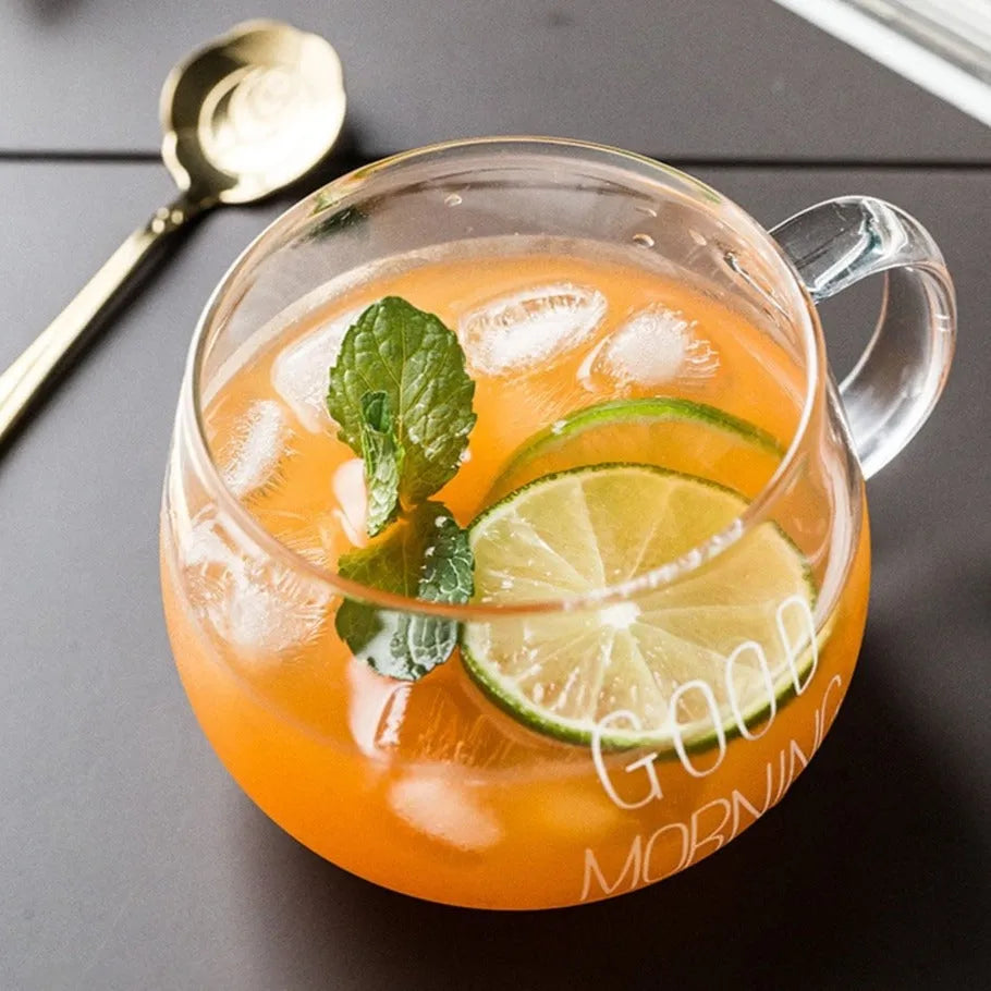 Kit Canecas Good Morning de Vidro 360ml