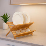 Escorredor de Louça Bambu Dobrável