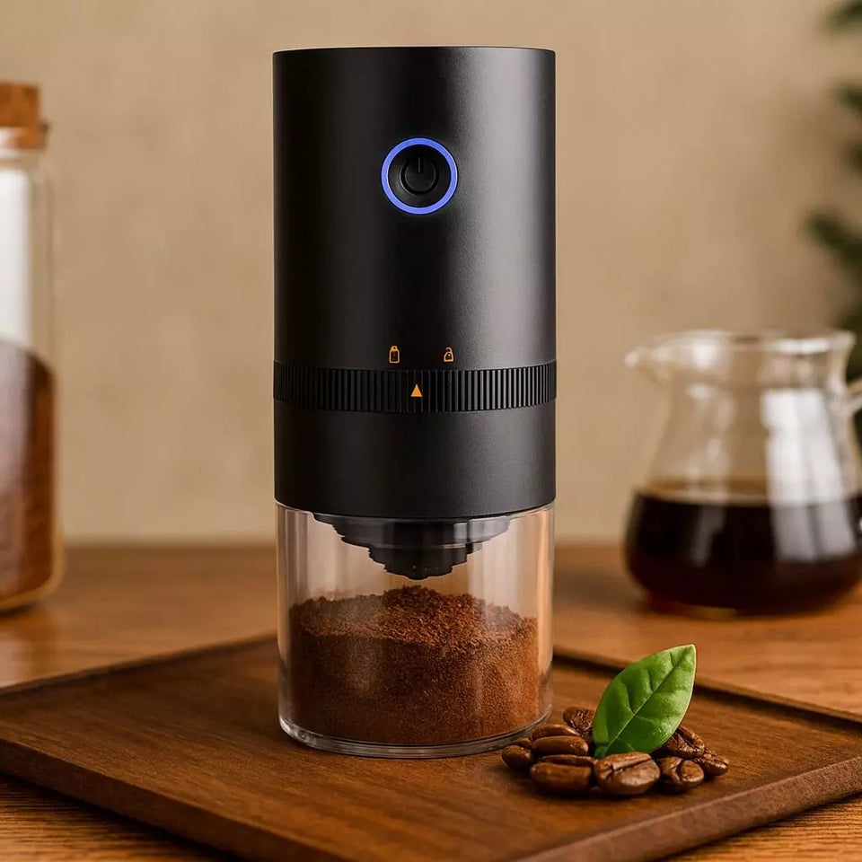 Mini Moedor de Café Elétrico com Lâmina Cerâmica