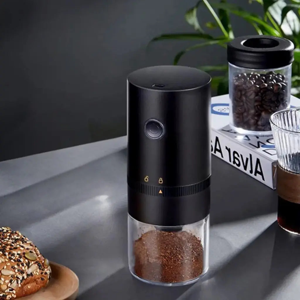 Mini Moedor de Café Elétrico com Lâmina Cerâmica