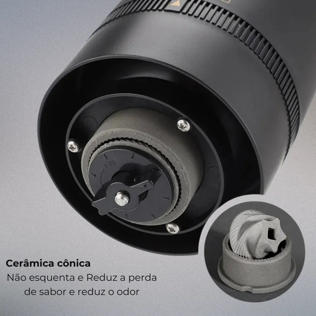 Mini Moedor de Café Elétrico com Lâmina Cerâmica