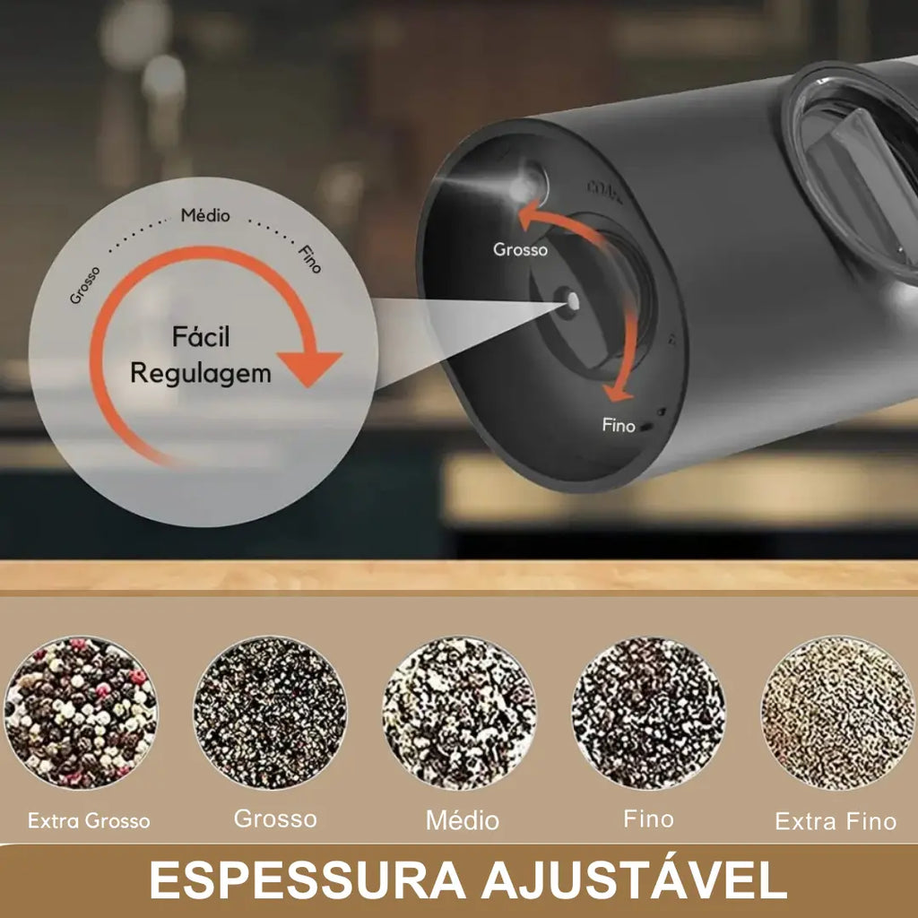 Moedor De Temperos Elétrico Max Precision™ ( PROMOÇÃO COMPRE 1 LEVE 2 )
