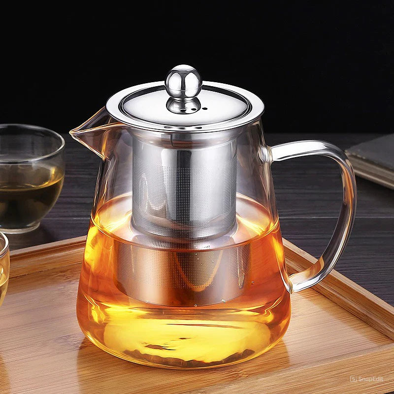 Chaleira de Vidro com Infusor De Inox 750ml