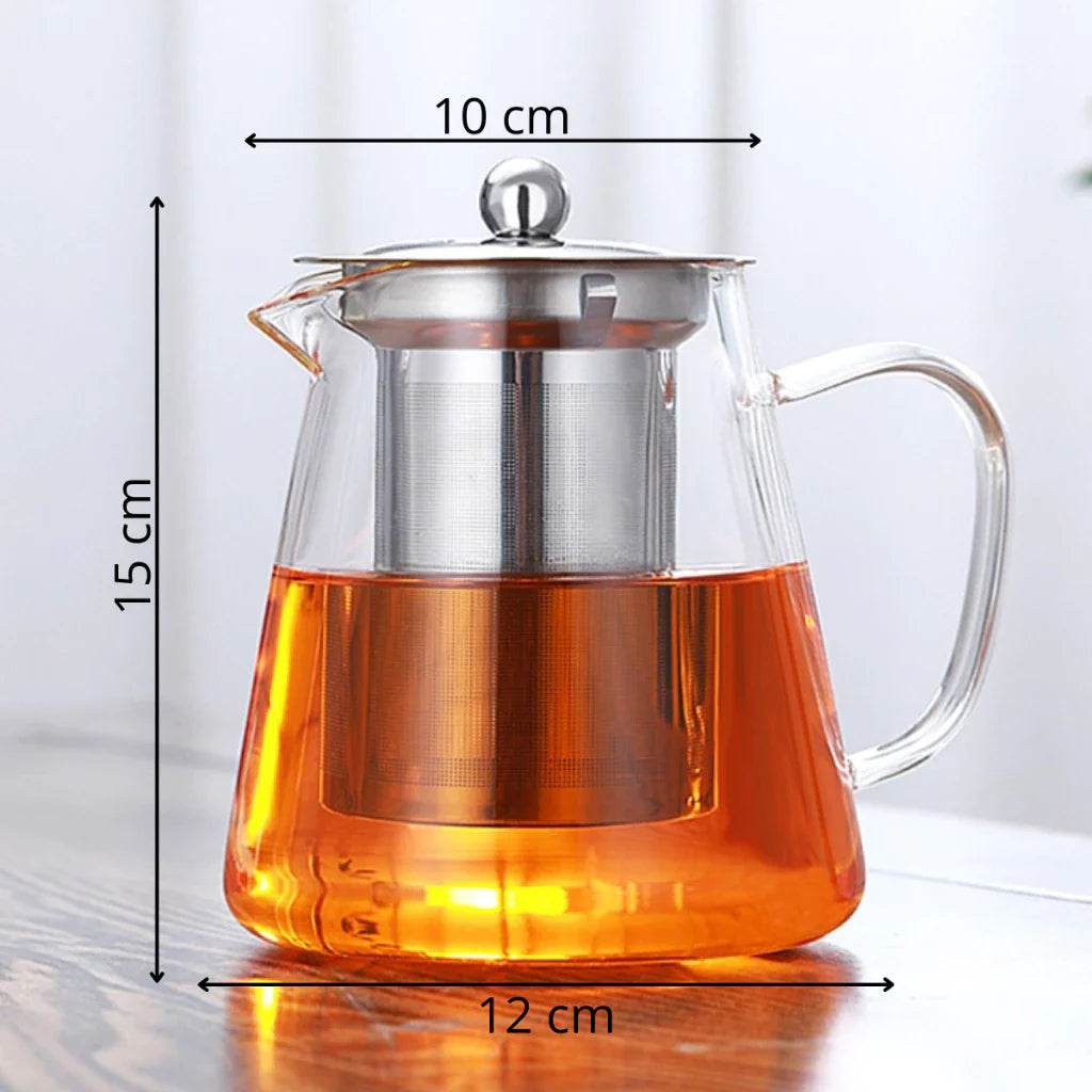 Chaleira de Vidro com Infusor De Inox 750ml