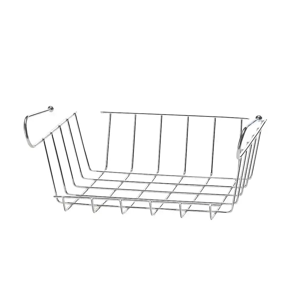 Cesto Suspenso 24cm Organizador para Prateleira Cromado