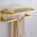 Kit Acessórios Para Banheiro Aço Inoxidável Dourado Premium