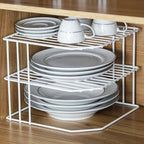 Prateleira de Canto Dupla Cromada para Apoio e Organização