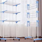 Varal De Chão Com 3 Andares Dobrável e Portátil