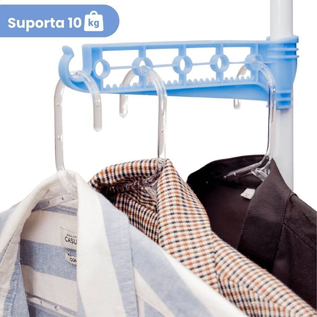 Varal De Chão Com 3 Andares Dobrável e Portátil