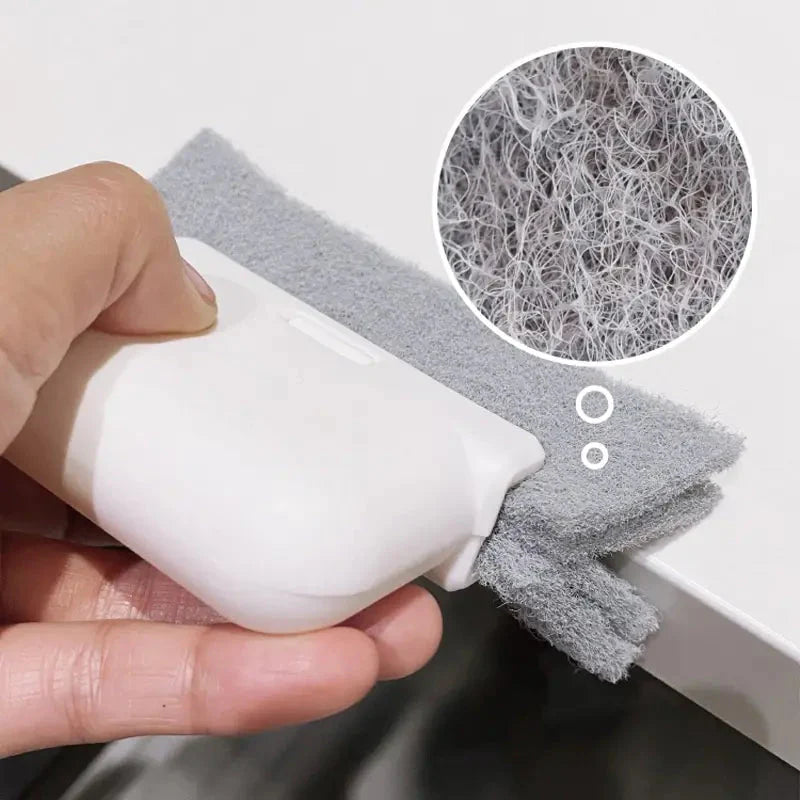 Escova de Limpeza Multiuso para Cantos de Janelas e Armários