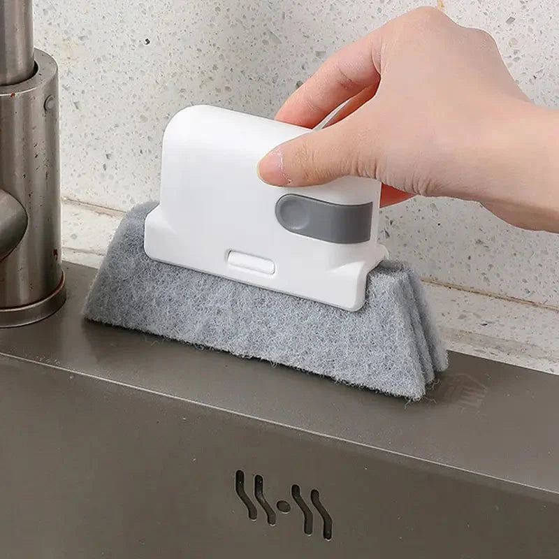 Escova de Limpeza Multiuso para Cantos de Janelas e Armários